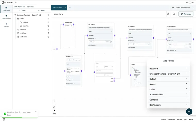 Empowering Development with FlowTestAI: Bridging APIs and LLMs for Enhanced Testing and Privacy